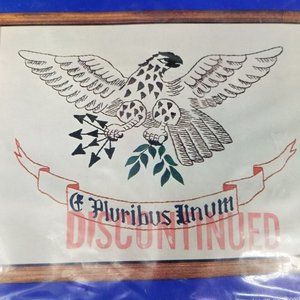 Needles Point Art American Eagle 117 Printed Belgian Linen Only E Pluribus Unum